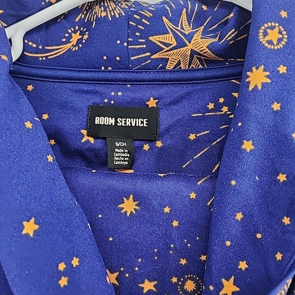 Room Service Pajamas Womens S 2 Piece Set Viral Whimsigoth Moon Star Celestial - Picture 3 of 7